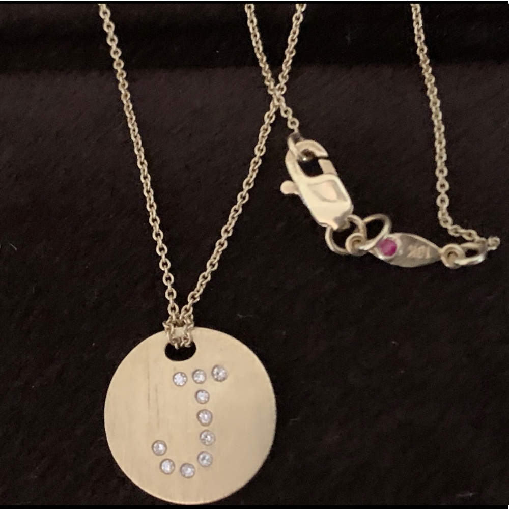 Roberto Coin “J” initial necklace